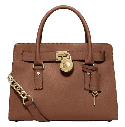 michael kors hamilton satchel bag gold chain handbag saffiano|Michael Kors Hamilton saffiano bag.